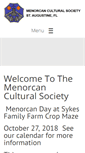 Mobile Screenshot of menorcansociety.net