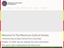 Tablet Screenshot of menorcansociety.net